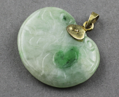Chinese Jade and Gold Antique Pendant